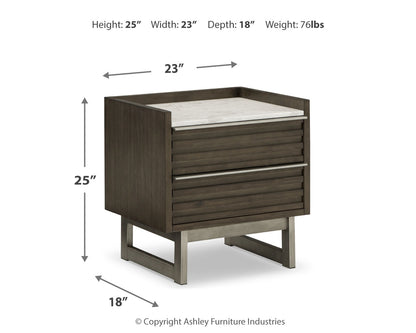 Arkenton King Panel Bed, Dresser, Mirror, Chest and 2 Nightstands