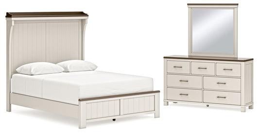 Darborn Queen Panel Bed, Dresser and Mirror