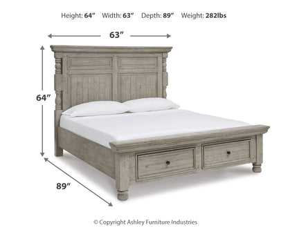 Harrastone Queen Panel Bed, Dresser and Mirror