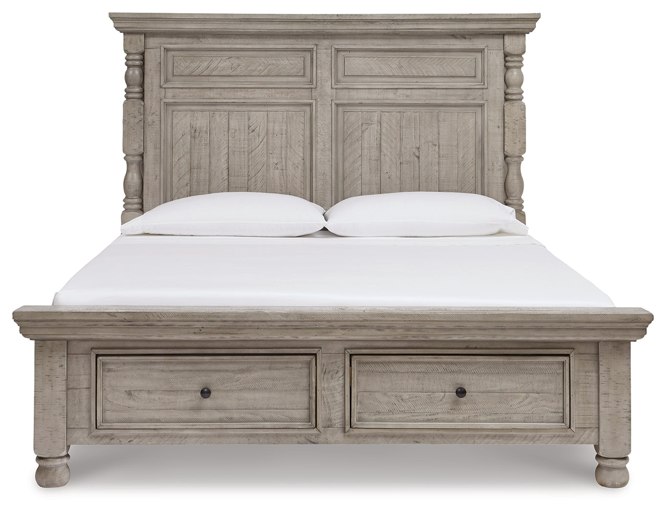 Harrastone Queen Panel Bed, Dresser and Mirror