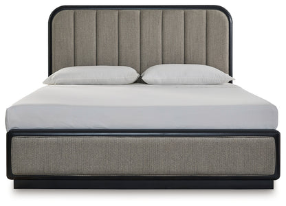 Rowanbeck King Upholstered Panel Bed