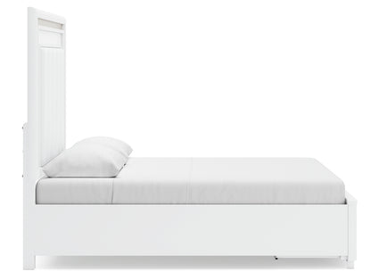 Chalanna Queen Panel Storage Bed and Nightstand