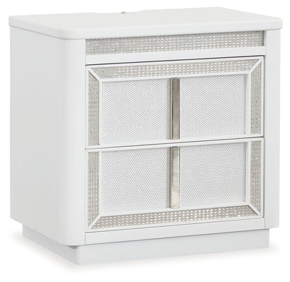 Chalanna Queen Panel Storage Bed and Nightstand