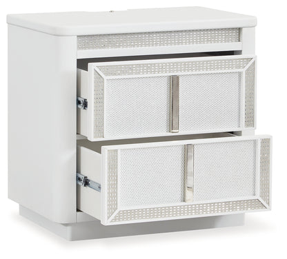 Chalanna Queen Panel Storage Bed and Nightstand