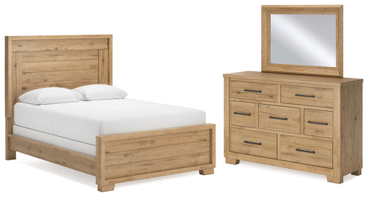 Galliden Queen Panel Bed, Dresser and Mirror