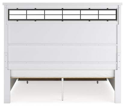 Ashbryn King Panel Bed, Dresser, Mirror and 2 Nightstands