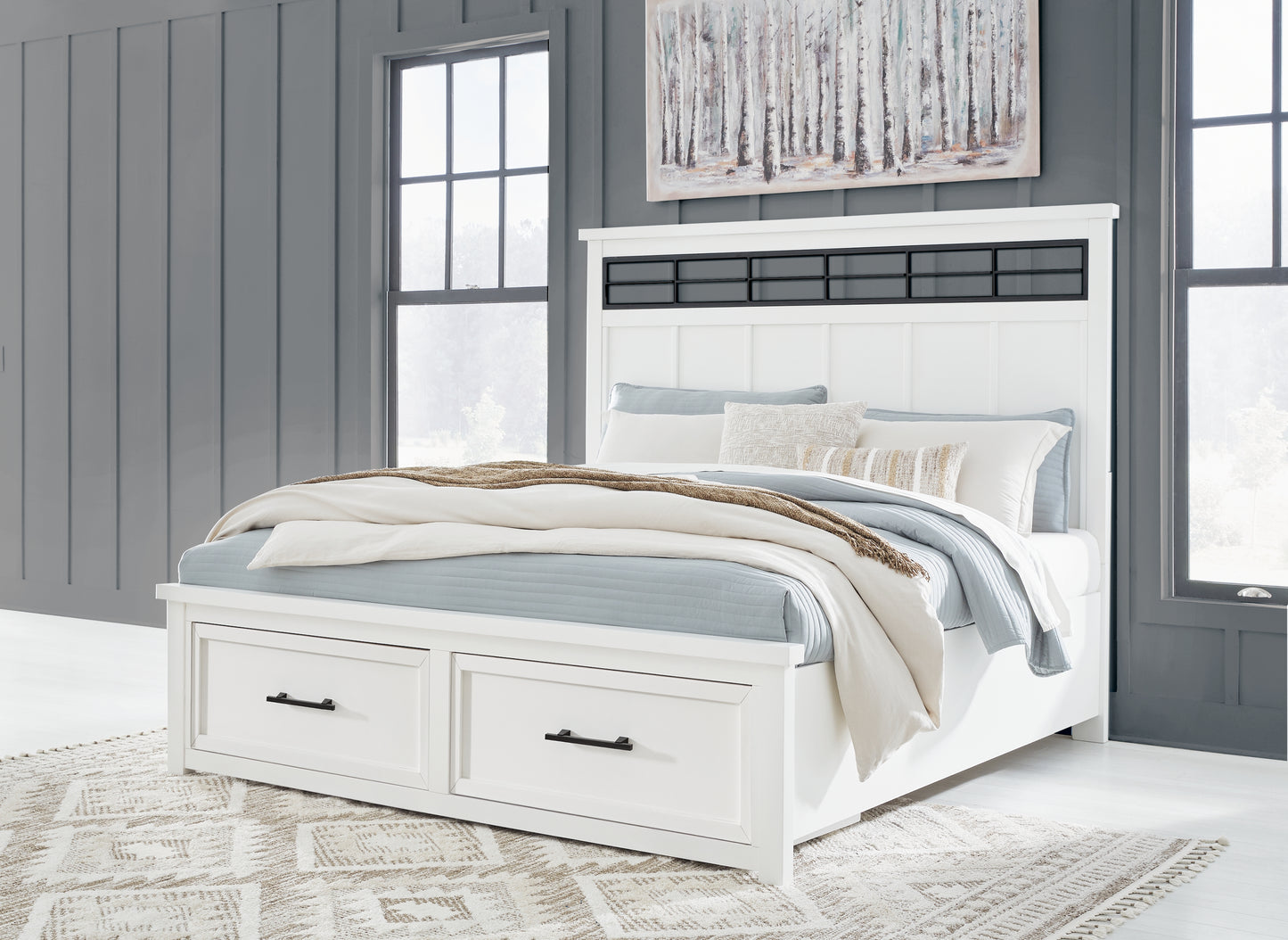 Ashbryn California King Panel Storage Bed