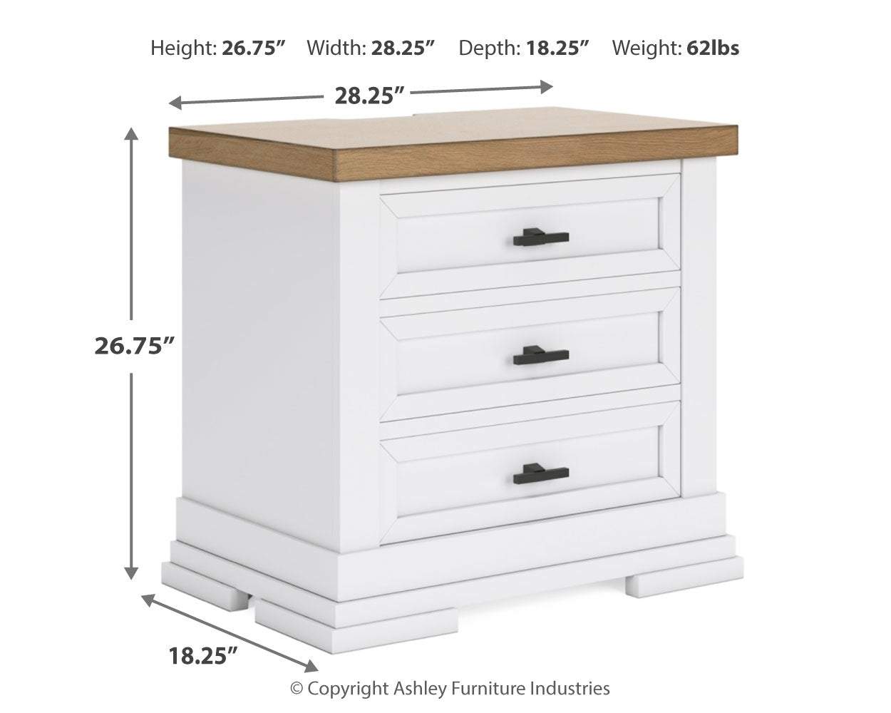 Ashbryn Queen Panel Storage Bed, Dresser, Mirror and 2 Nightstands