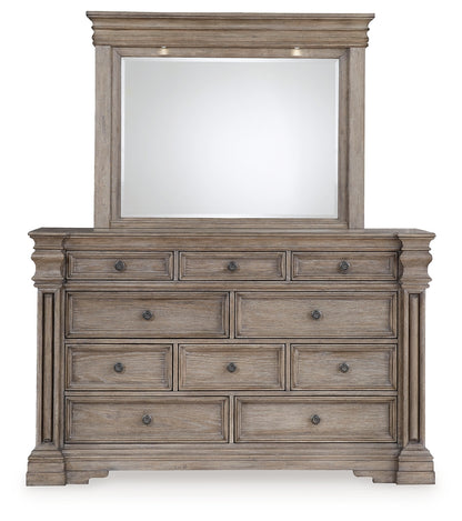 Blairhurst Queen Panel Bed, Dresser, Mirror and 2 Nightstands