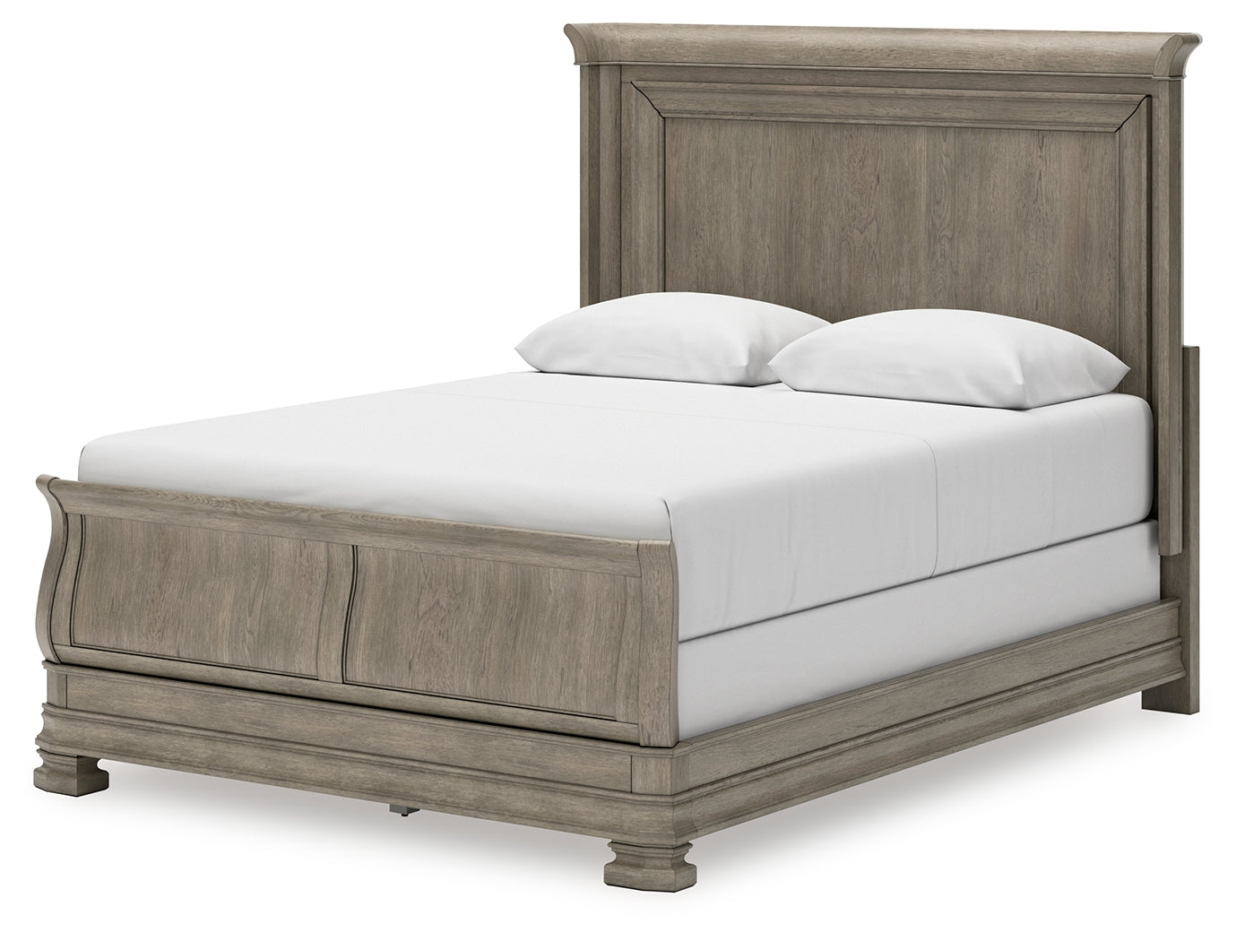 Lexorne Queen Sleigh Bed, Dresser and Mirror