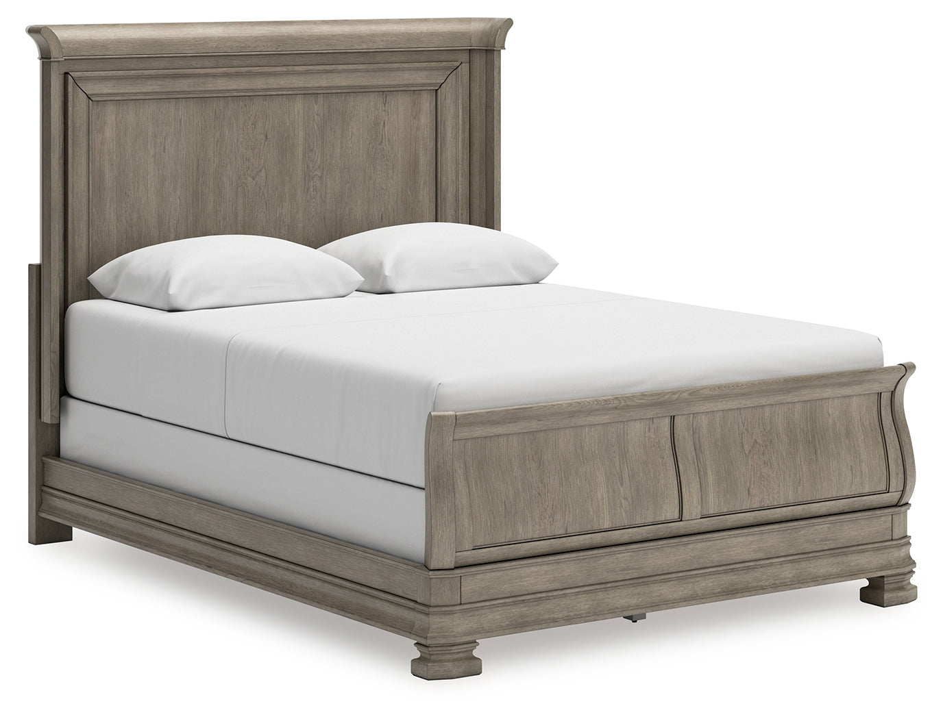 Lexorne Queen Sleigh Bed, Dresser and Mirror