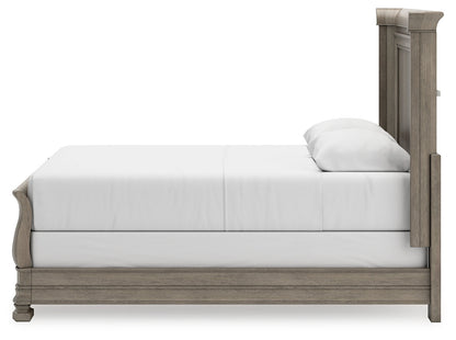 Lexorne Queen Sleigh Bed, Dresser and Mirror