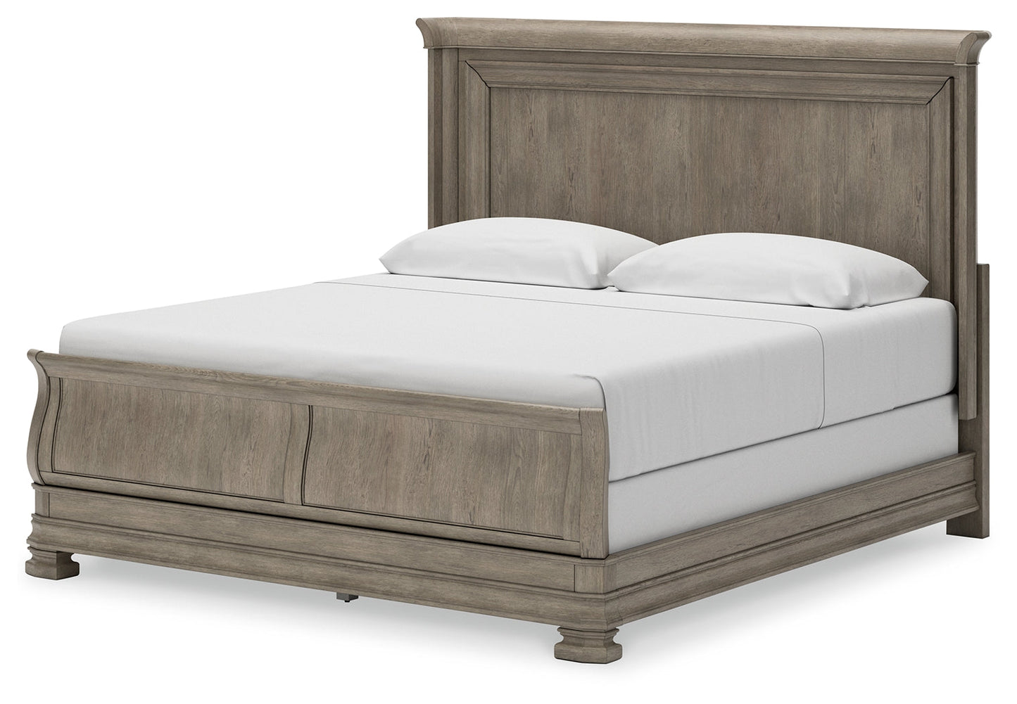 Lexorne King Sleigh Bed, Dresser and Mirror