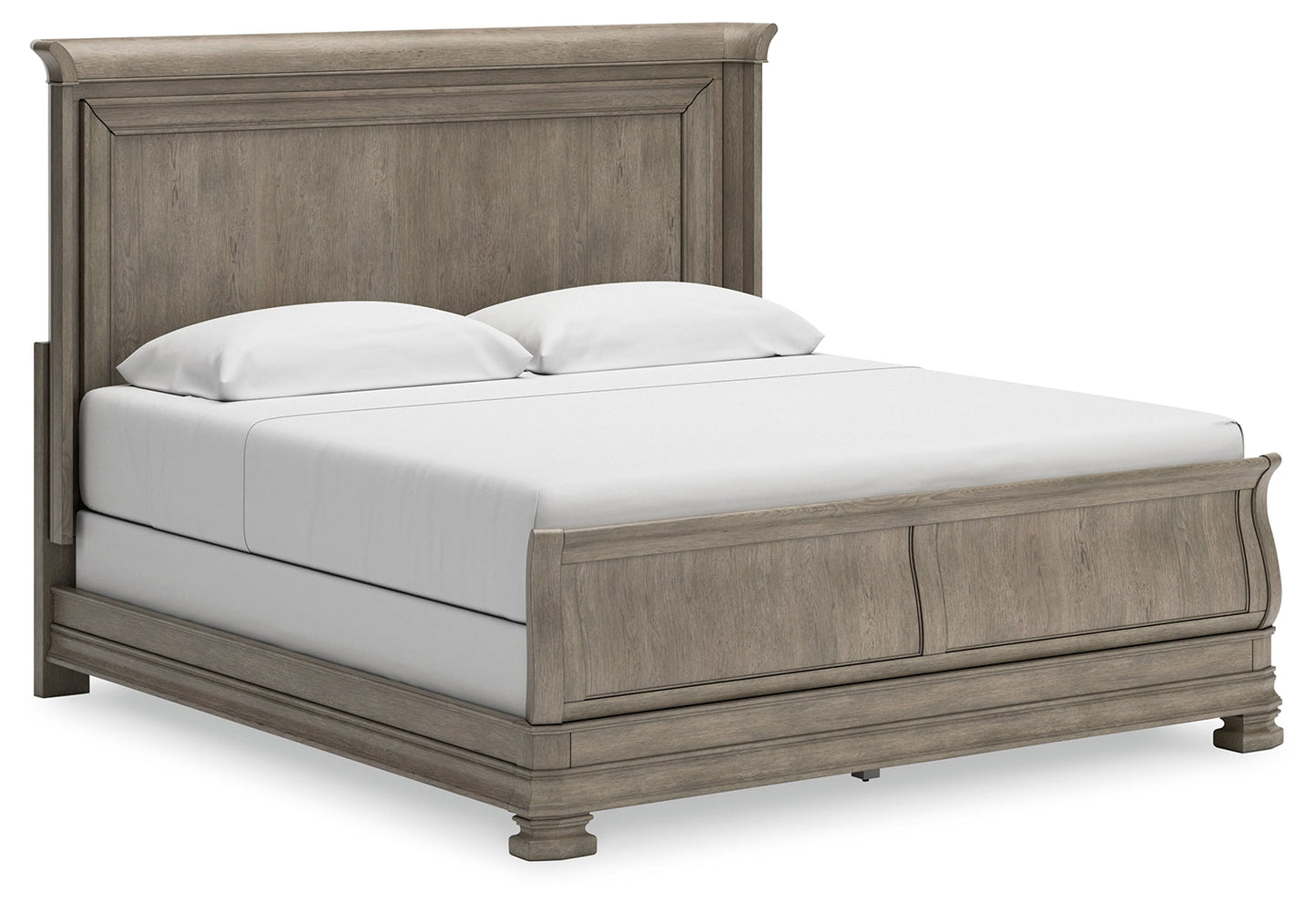 Lexorne King Sleigh Bed, Dresser and Mirror