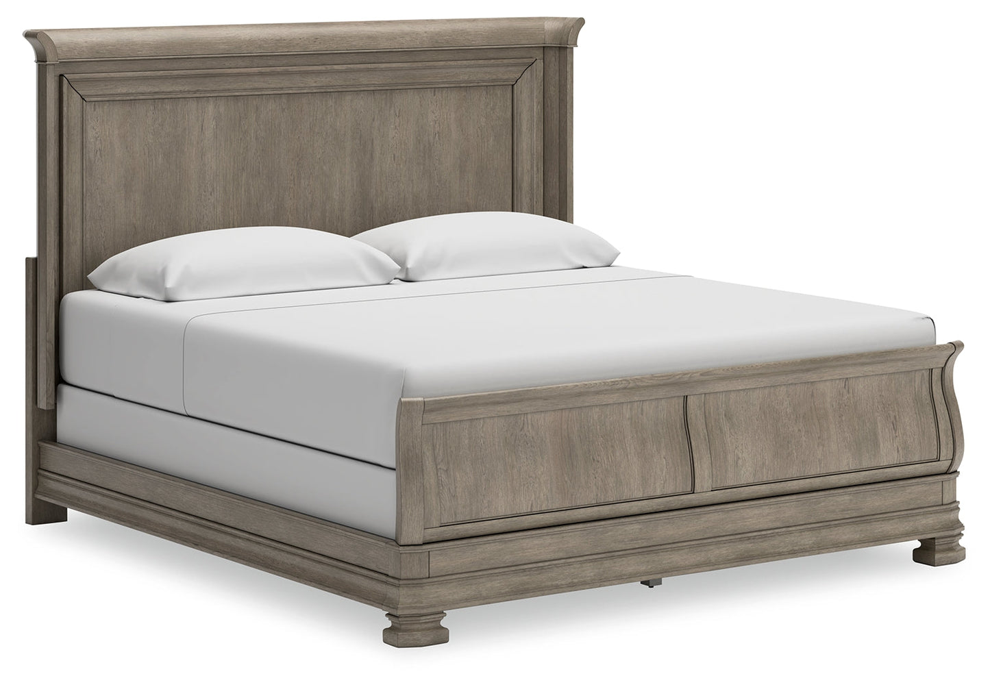 Lexorne California King Sleigh Bed, Dresser and Mirror