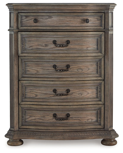 Ardenfield California King Sleigh Bed, Chest and Nightstand