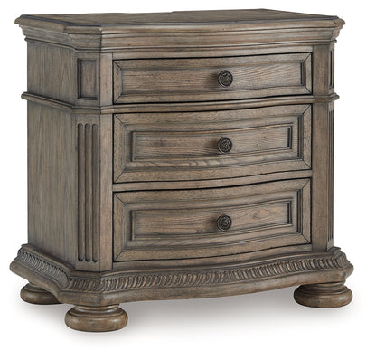 Ardenfield California King Sleigh Bed, Chest and Nightstand