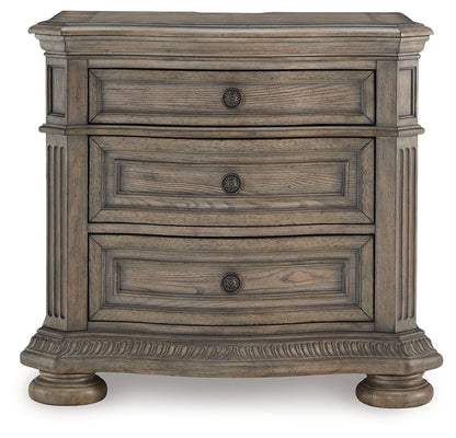 Ardenfield California King Sleigh Bed, Chest and Nightstand
