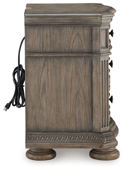 Ardenfield California King Sleigh Bed, Chest and Nightstand