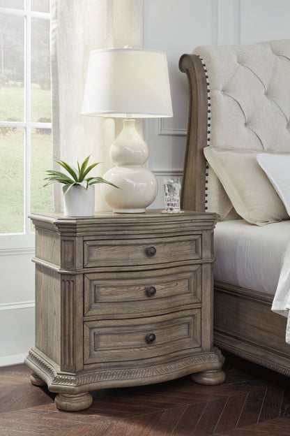 Ardenfield California King Sleigh Bed, Chest and Nightstand