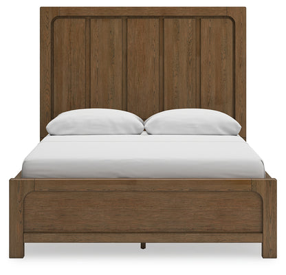 Cabalynn Queen Panel Bed with Storage, Dresser and Mirror