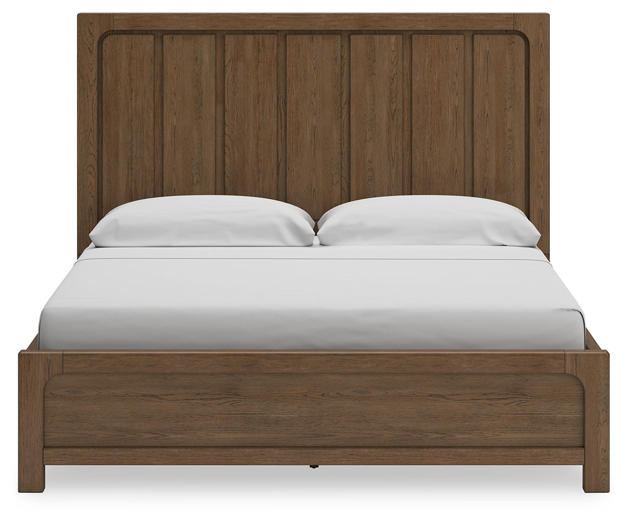 Cabalynn California King Panel Bed with Storage, Dresser and Mirror