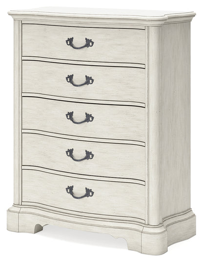 Arlendyne King Panel Bed, Dresser, Mirror, Chest and 2 Nightstands