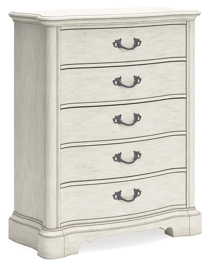 Arlendyne King Panel Bed, Dresser, Mirror, Chest and 2 Nightstands