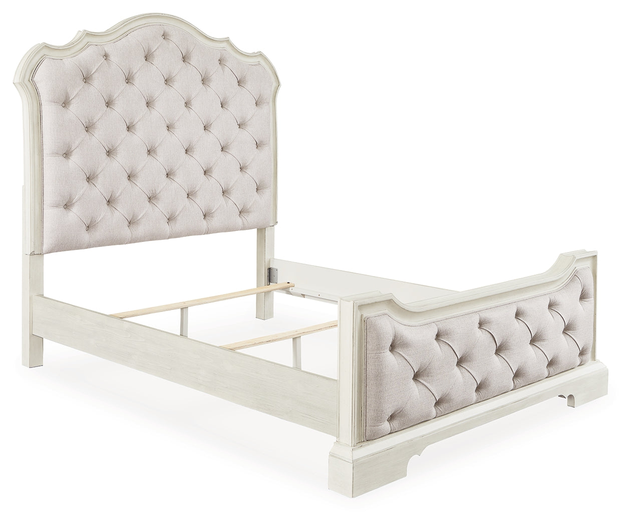 Arlendyne Queen Upholstered Panel Bed and 2 Nightstands
