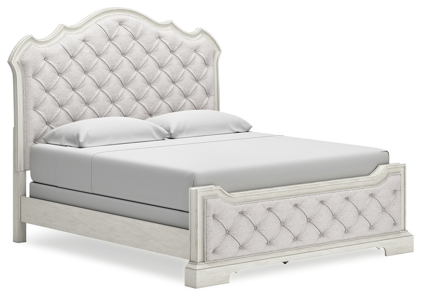 Arlendyne King Upholstered Bed, Dresser and Mirror