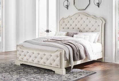 Arlendyne King Panel Bed, Dresser, Mirror, Chest and 2 Nightstands