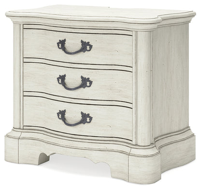 Arlendyne King Panel Bed, Dresser, Mirror, Chest and 2 Nightstands