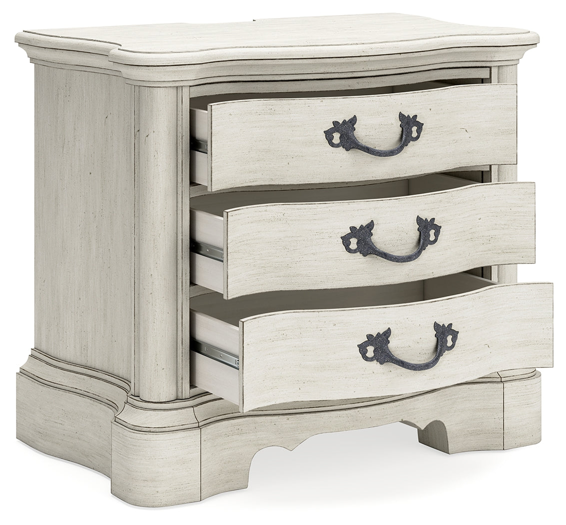 Arlendyne King Panel Bed, Dresser, Mirror, Chest and 2 Nightstands