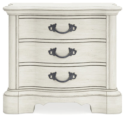 Arlendyne King Panel Bed, Dresser, Mirror, Chest and 2 Nightstands