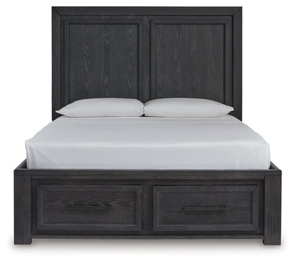 Foyland Queen Panel Storage Bed