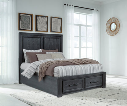 Foyland Queen Panel Storage Bed