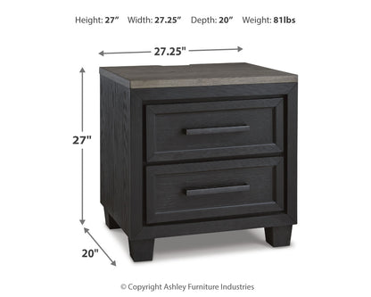 Foyland Queen Panel Storage Bed, Dresser, Mirror and 2 Nightstands