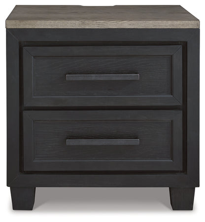 Foyland Queen Panel Storage Bed, Dresser, Mirror and 2 Nightstands