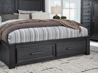 Foyland Queen Panel Storage Bed