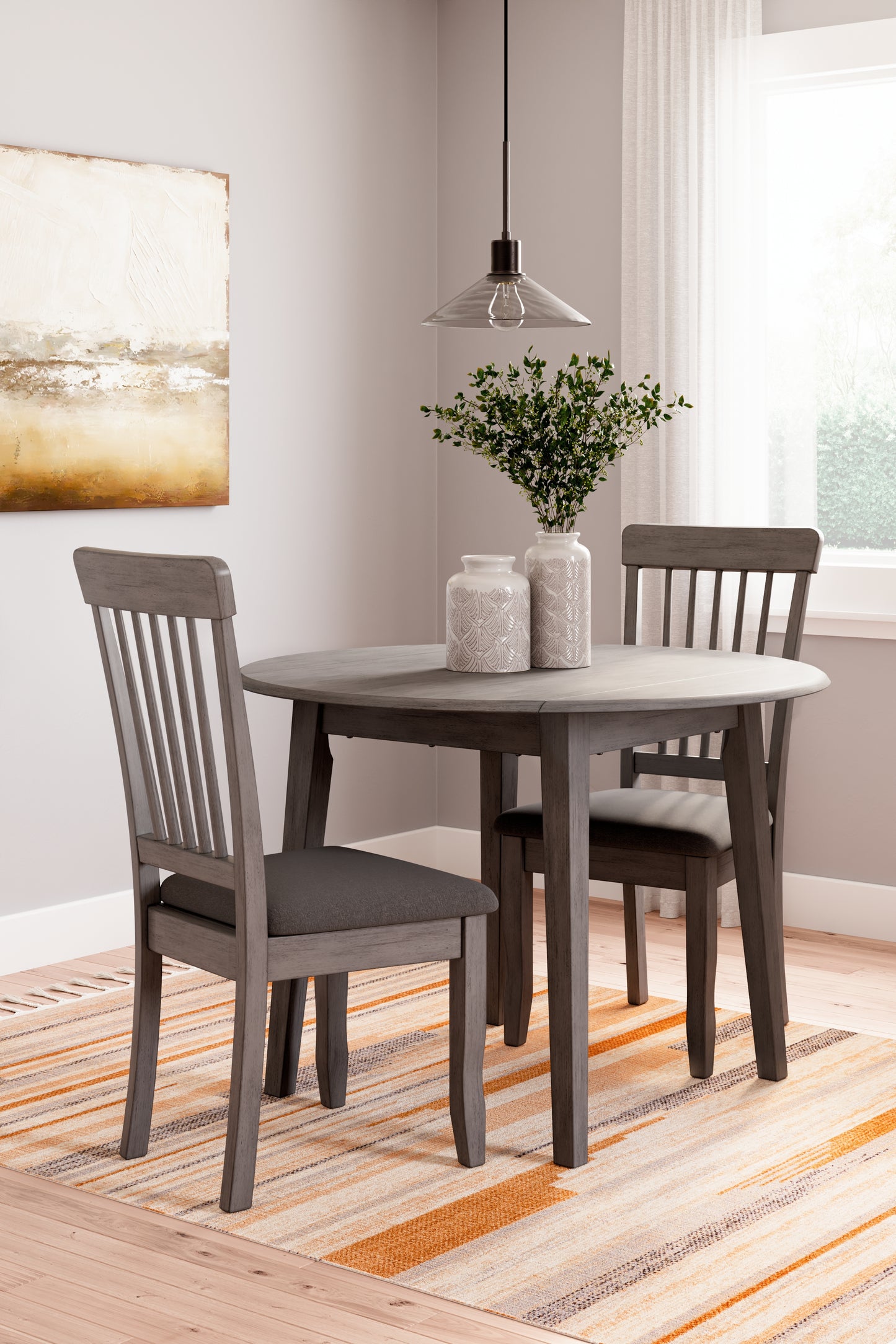Shullden Dining Table and 2 Chairs