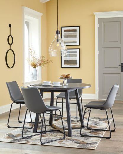 Centiar Dining Table with 4 Chairs