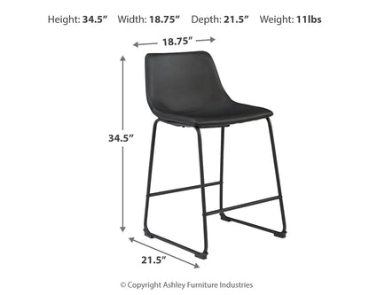 Centiar Counter Height Bar Stool (Set of 2)