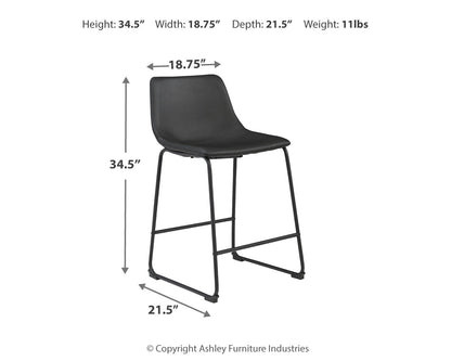 Centiar Counter Height Bar Stool (Set of 2)