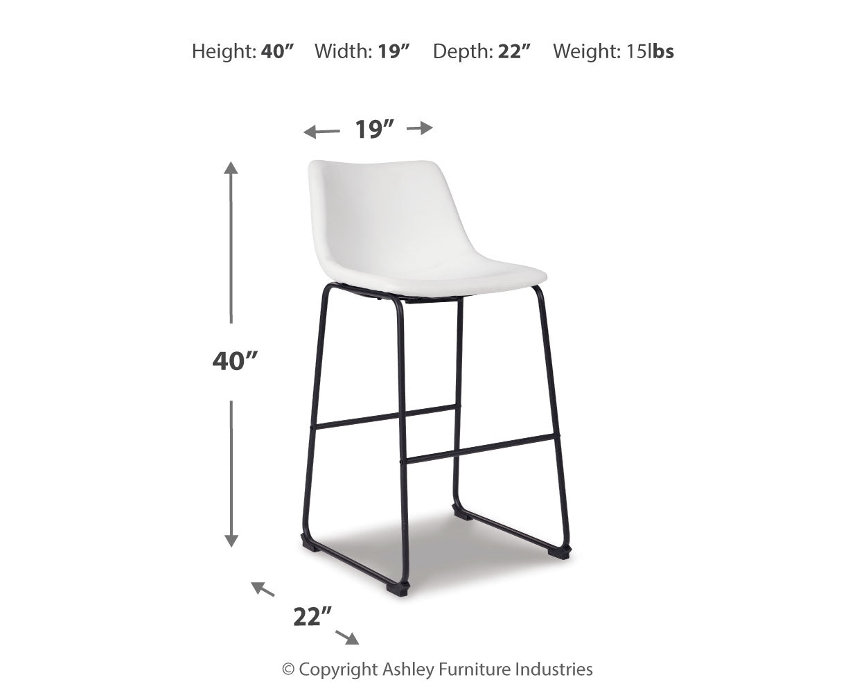 Centiar Pub Height Bar Stool