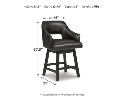 Tallenger Counter Height Bar Stool (Set of 2)