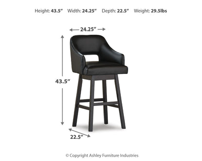Tallenger Bar Height Bar Stool (Set of 2)