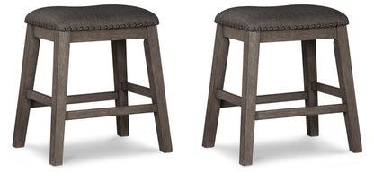 Caitbrook Counter Height Upholstered Bar Stool (Set of 2)