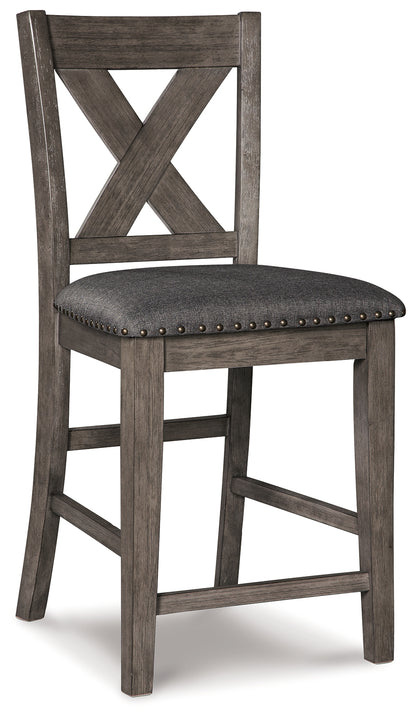 Caitbrook Counter Height Upholstered Bar Stool (Set of 2)