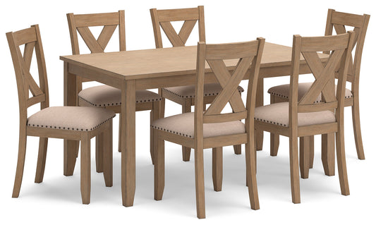 Sanbriar Dining Table and Chairs (Set of 7)