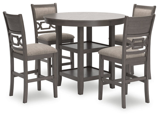 Wrenning Counter Height Dining Table and 4 Barstools (Set of 5)